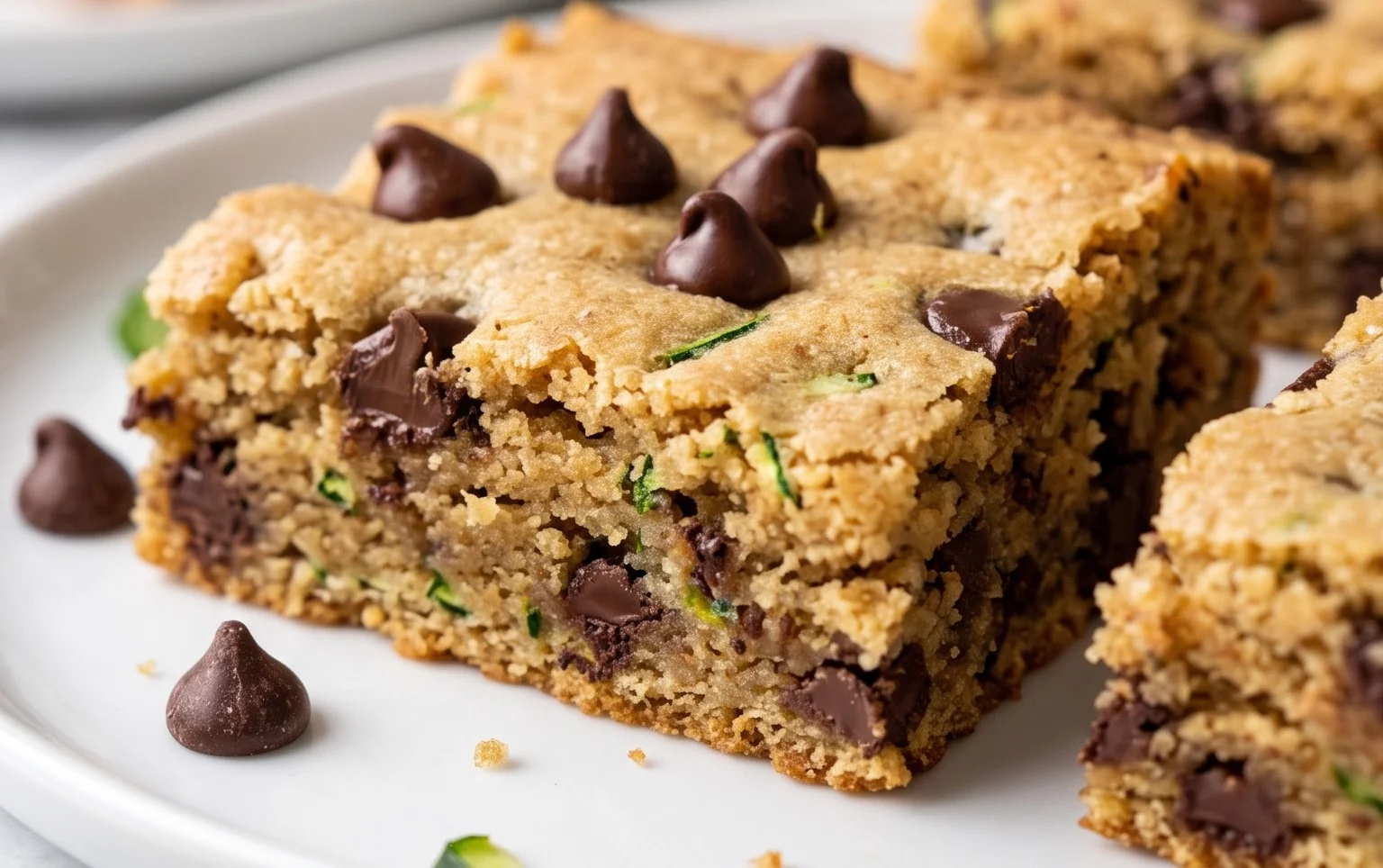 Chocolate Chip Zucchini Cookie Bars