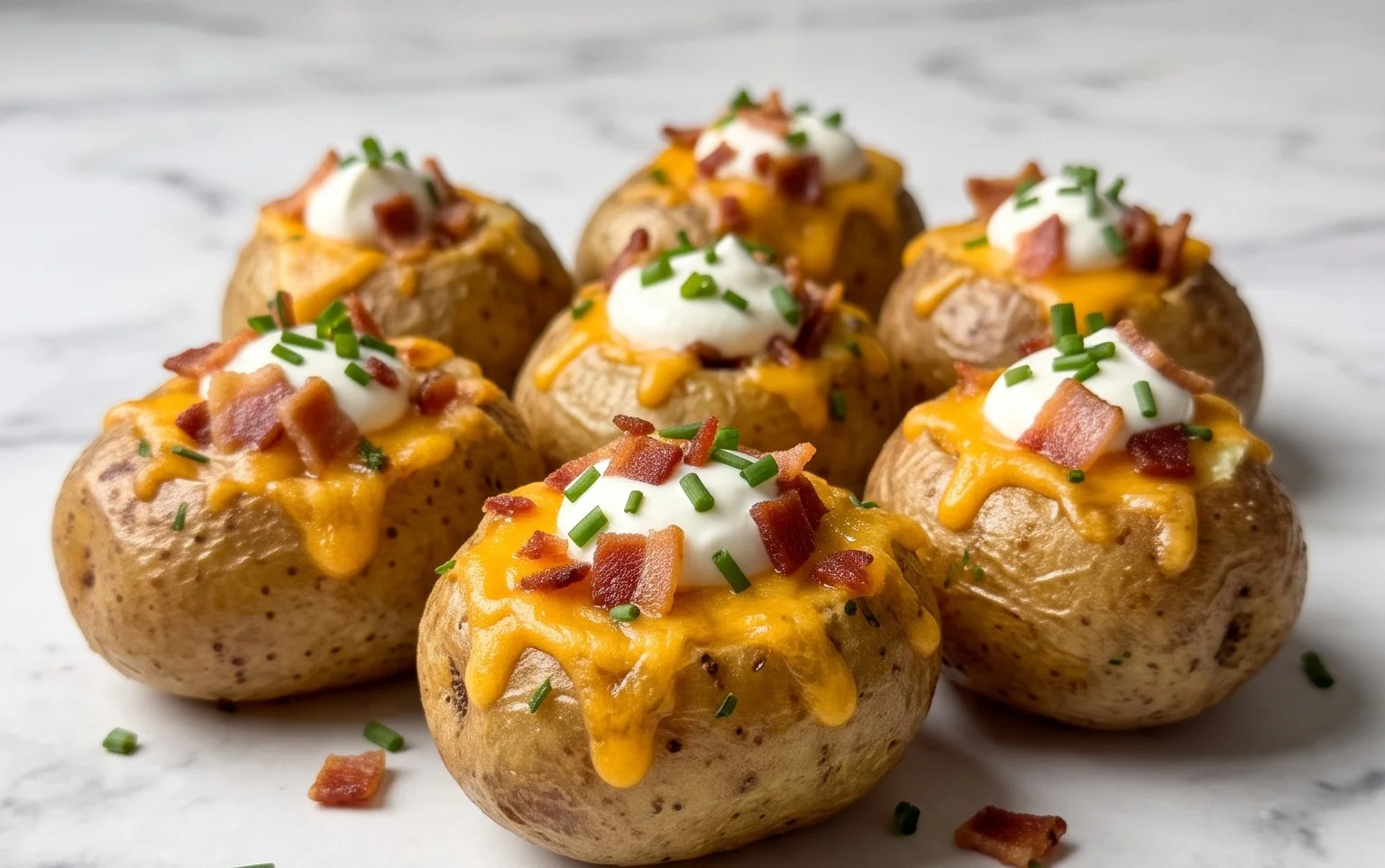 Mini Baked Potatoes Delicious Appetizer Easy Side Dish