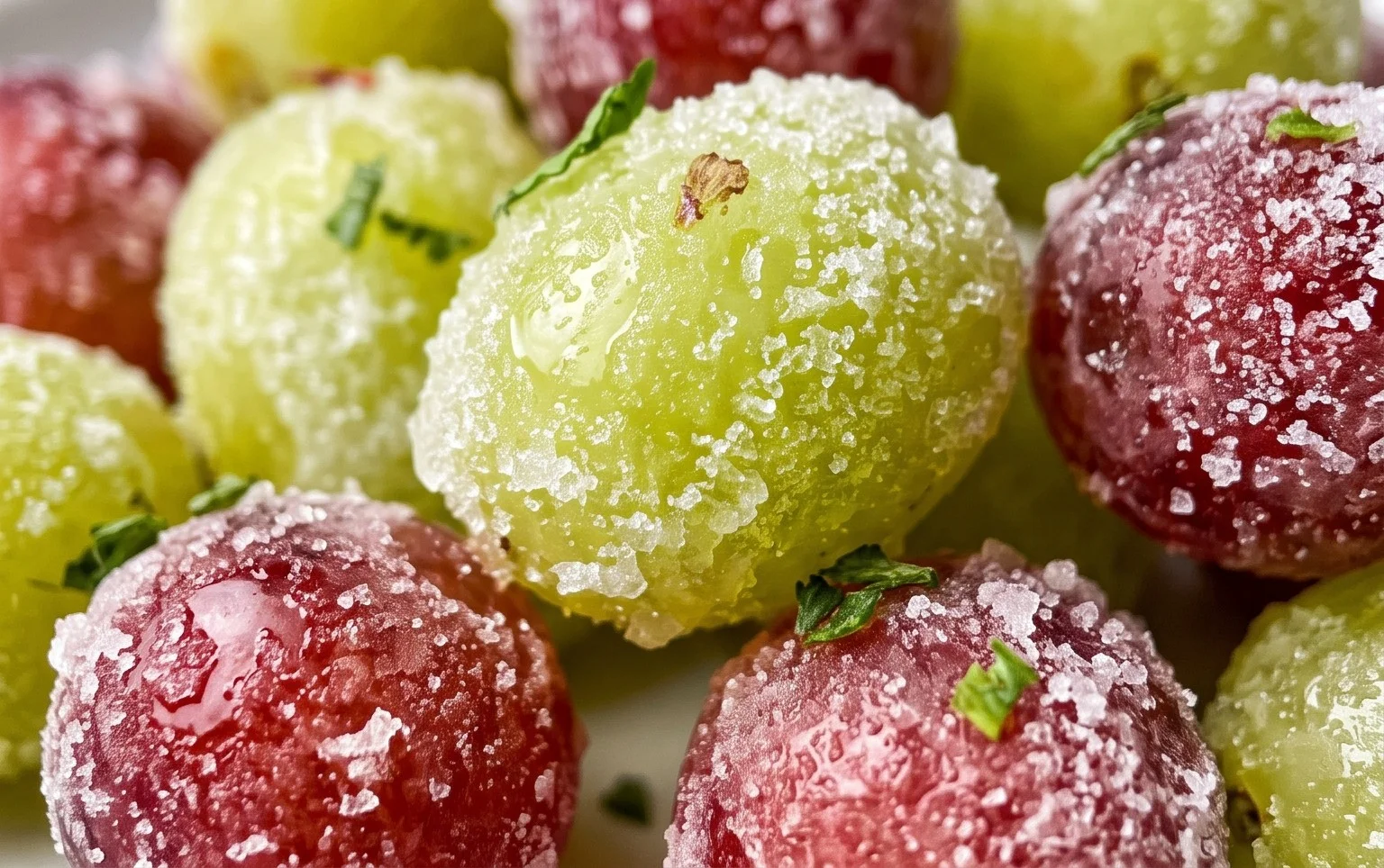 3-Ingredient Frozen Candied Grapes