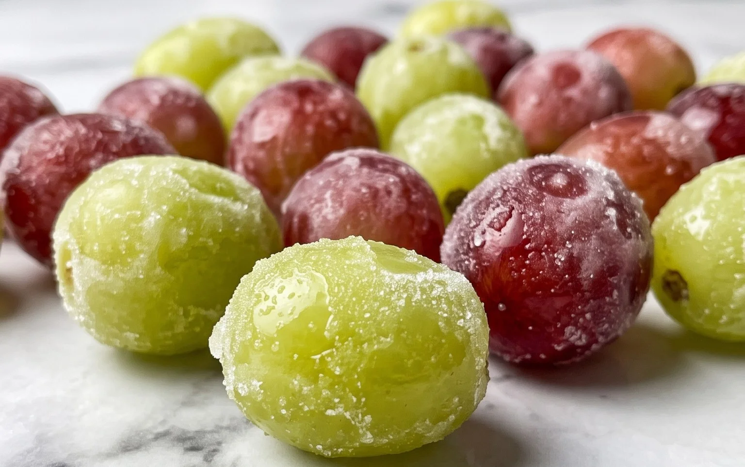 Easy Frozen Candied Grapes Healthy Treat